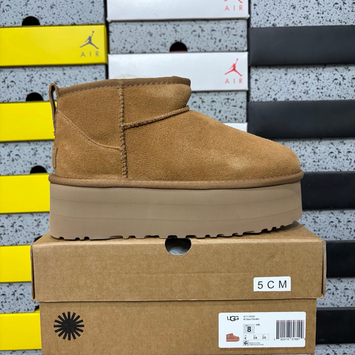 UGG Ultra Mini Platform Boots – Chestnut, 5 cm