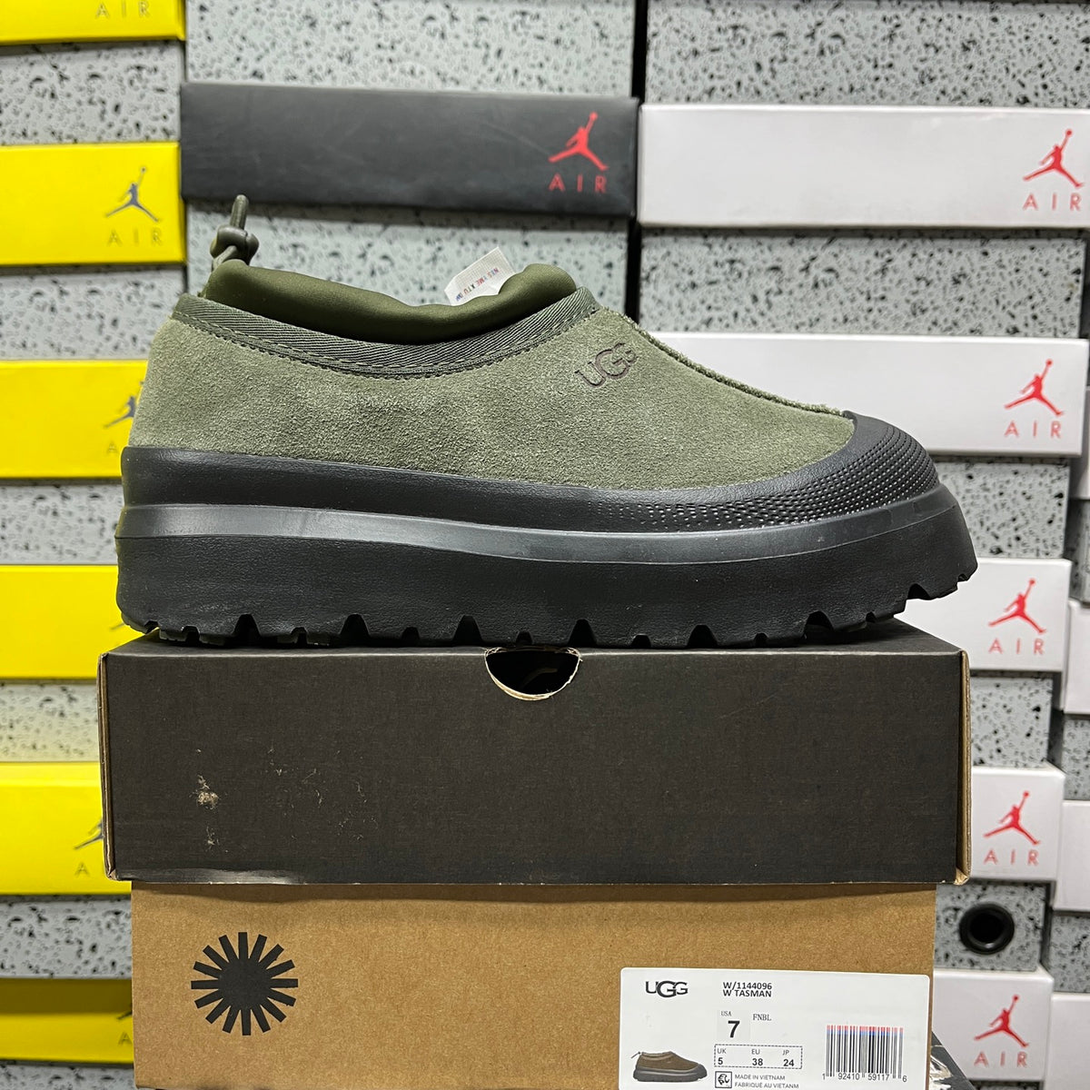 UGG Chunky Slip-On Shoes – Olive Green & Black