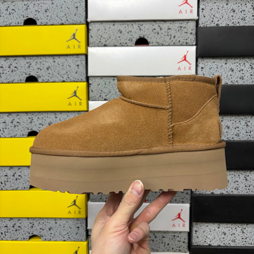 UGG Ultra Mini Platform Boots – Chestnut, 5 cm