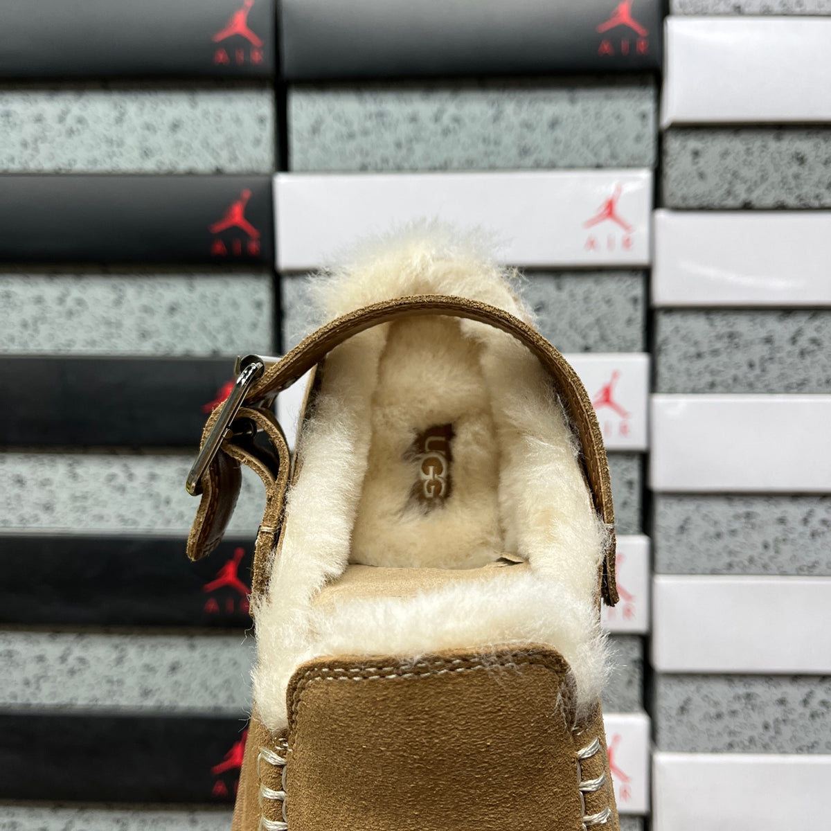 UGG Buckle-Strap Clogs – Chestnut